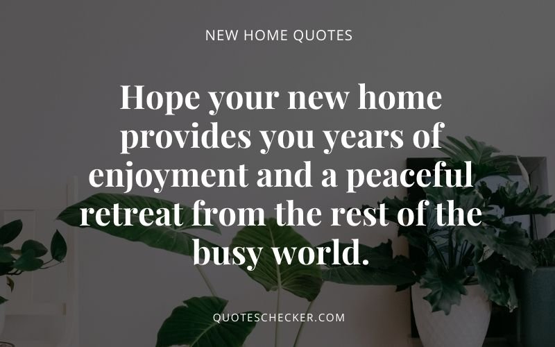 Housewarming Wishes | QuotesChecker
