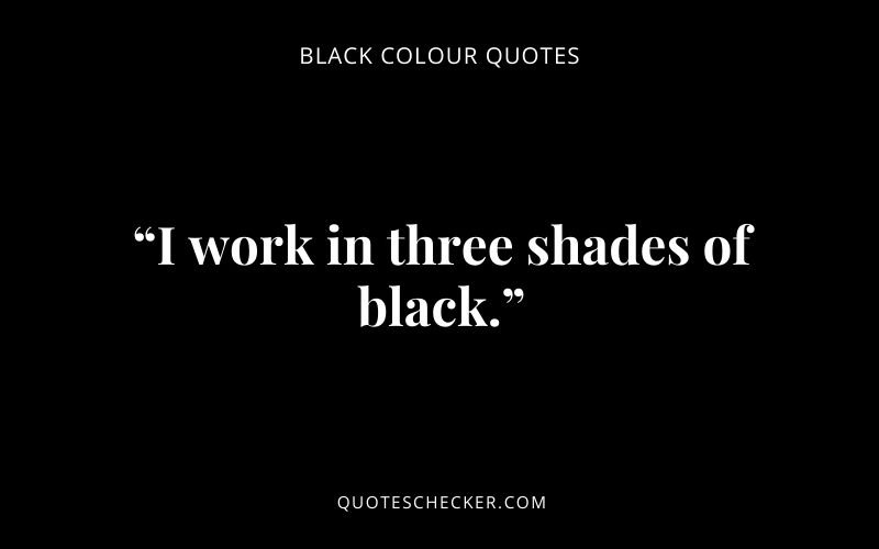 Black Colour Caption | QuotesChecker