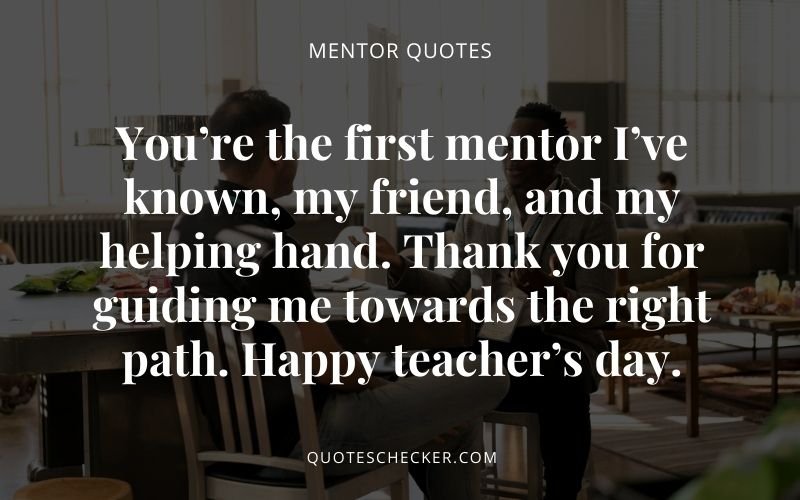 Best Mentor Quotes | QuotesChecker