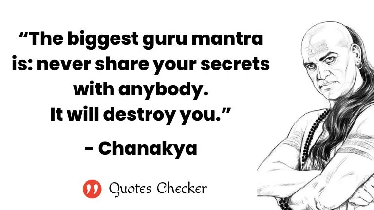 Image with a Chanakya Quote