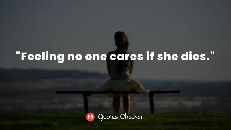 quotes about nobody caring