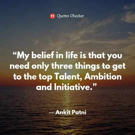 Quotes on ambition of life