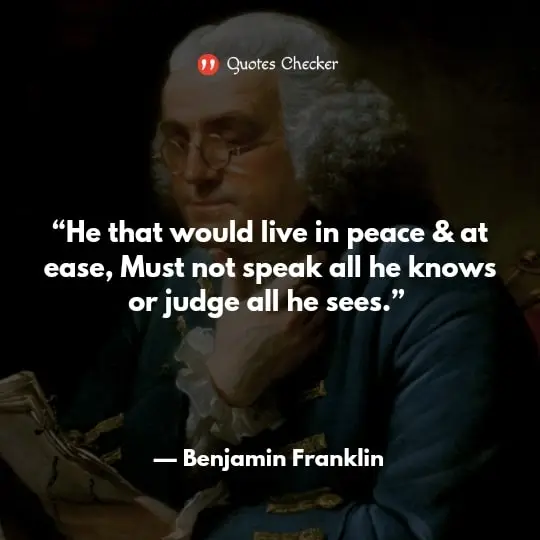 Remarkable Benjamin Franklin Quotes