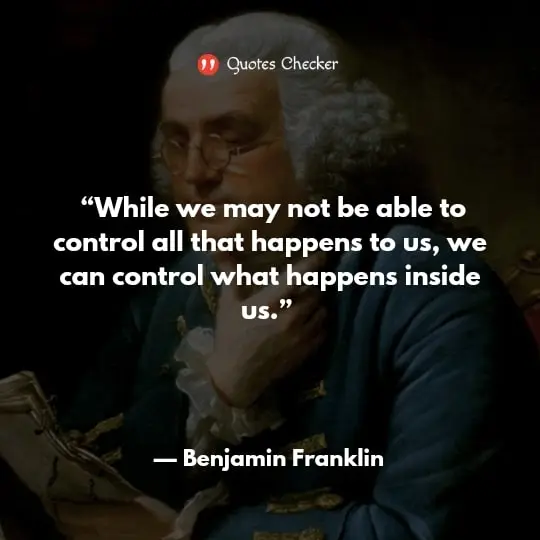Quotes by Benjamin Franklin image