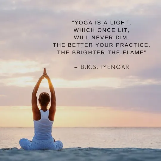 yoga day quote image