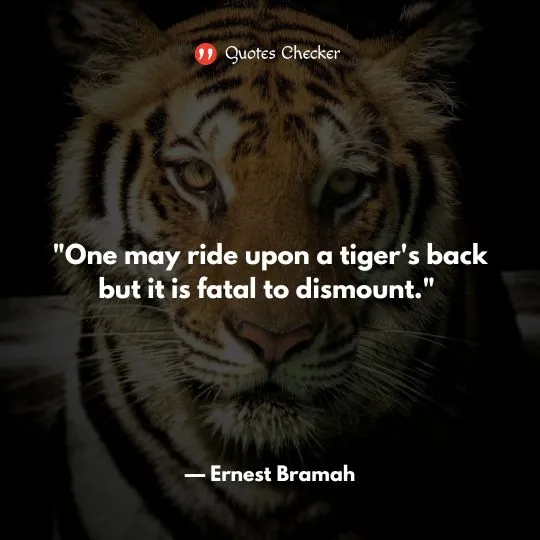 Strong Quotes on Tiger
