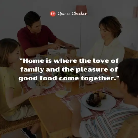 Lovely Family Dinner Quotes 